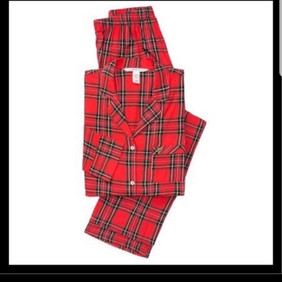 Victoria's Secret Red Plaid Flannel Pajama Set NWT - Picture 4 of 4